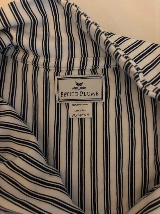 Petite Plume Olivia Wide Leg Pima Cotton Pajamas - Picture 5 of 7